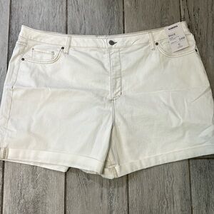 Sonoma White Denim High Rise Shorts 24W